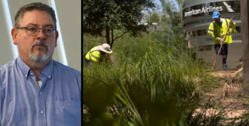 BrightView American Airlines maintenance landscaping